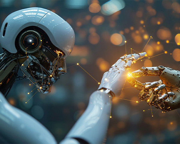 robot hand touch