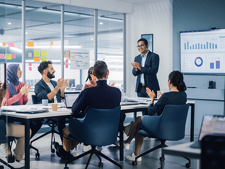 People in a conference room