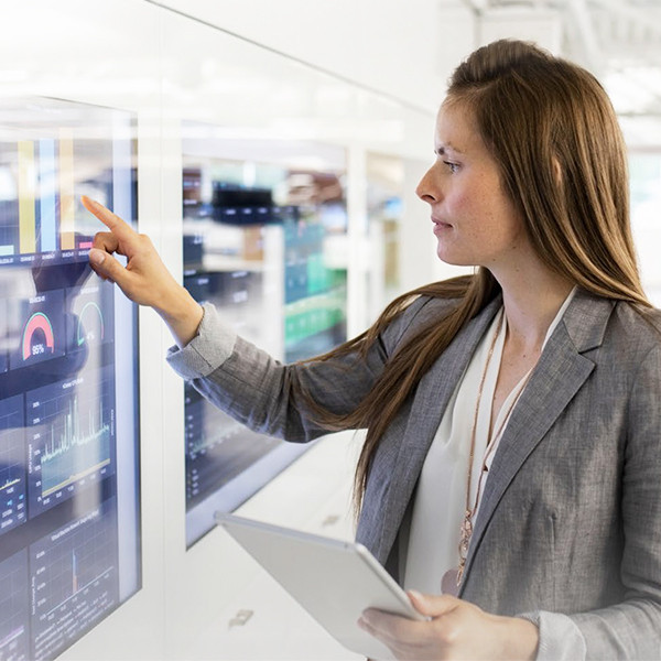 Teacher Utilizing Interactive Smartboard in Modern Classroom, Generative Ai