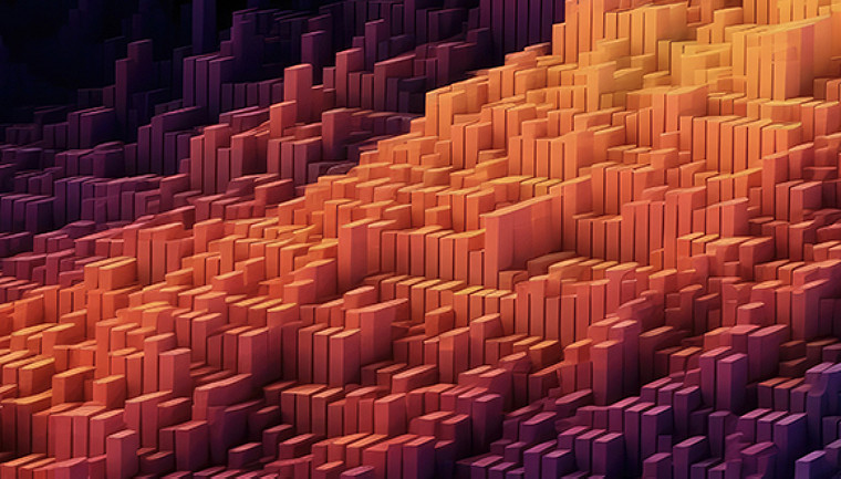 A large number of boxes stacked on top of each other.