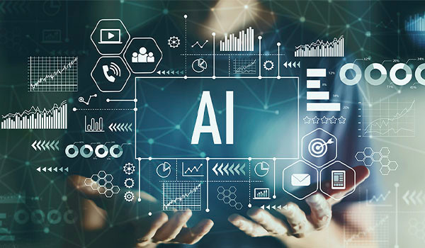 un primer plano de IA sobre unas manos