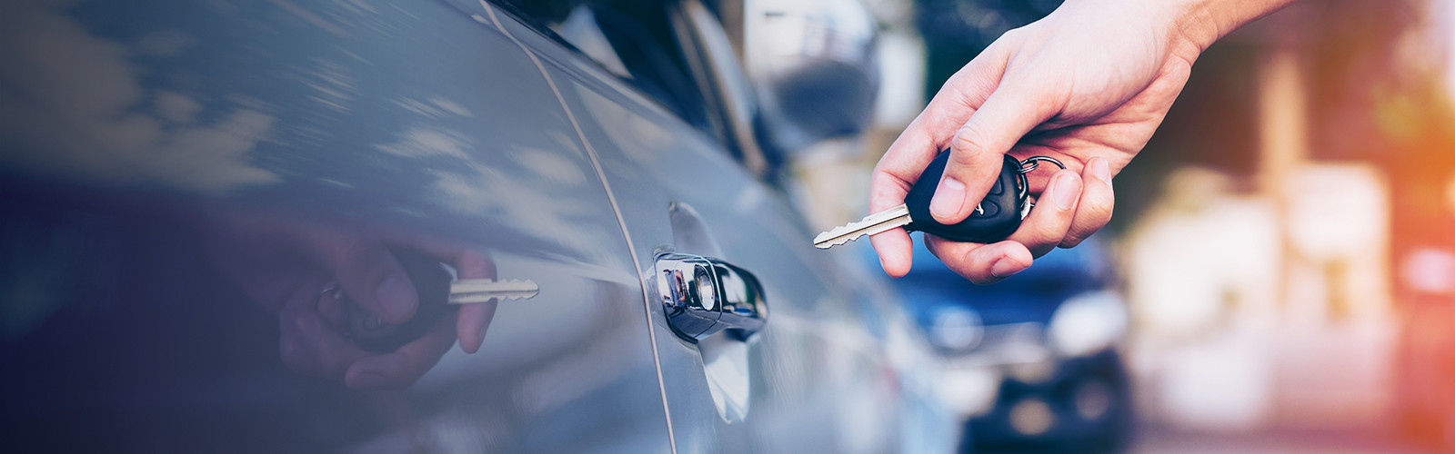 A car being unlocked