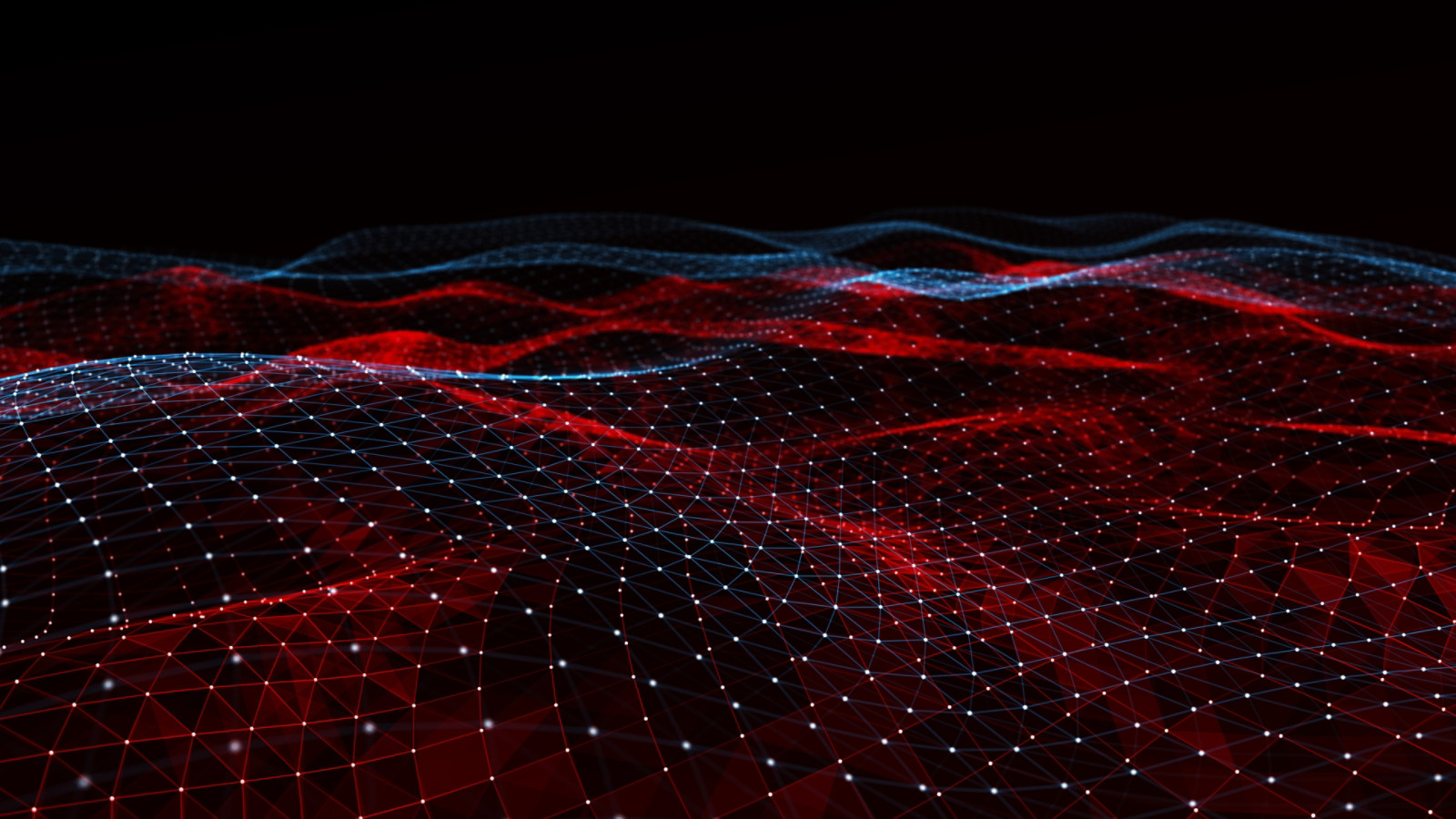 Dots and lines floating