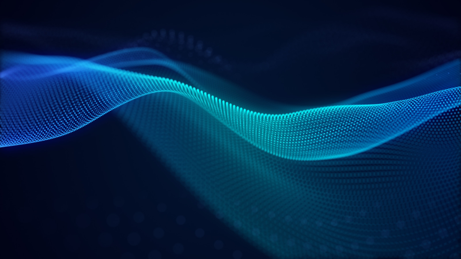 beautiful abstract wave technology background with blue light digital effect corporate concept
