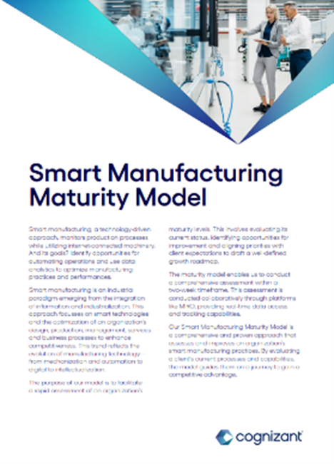 Smart Manufacturing Maturity Model