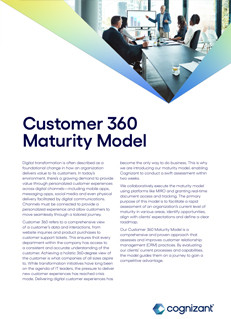 Customer 360 Maturity Model