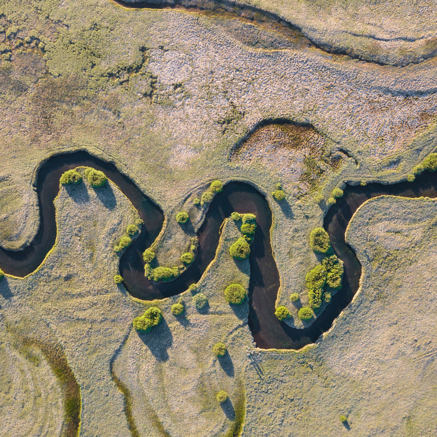 vista aérea de un rio