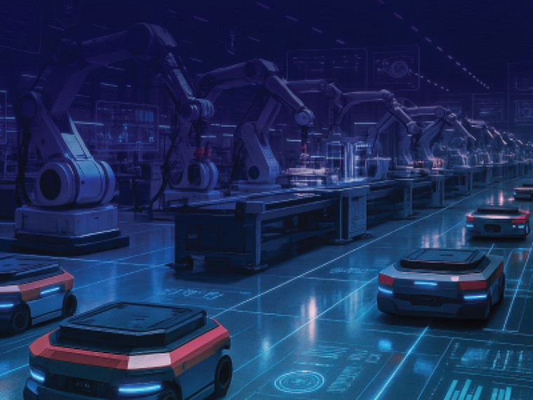 Robotic cars moving