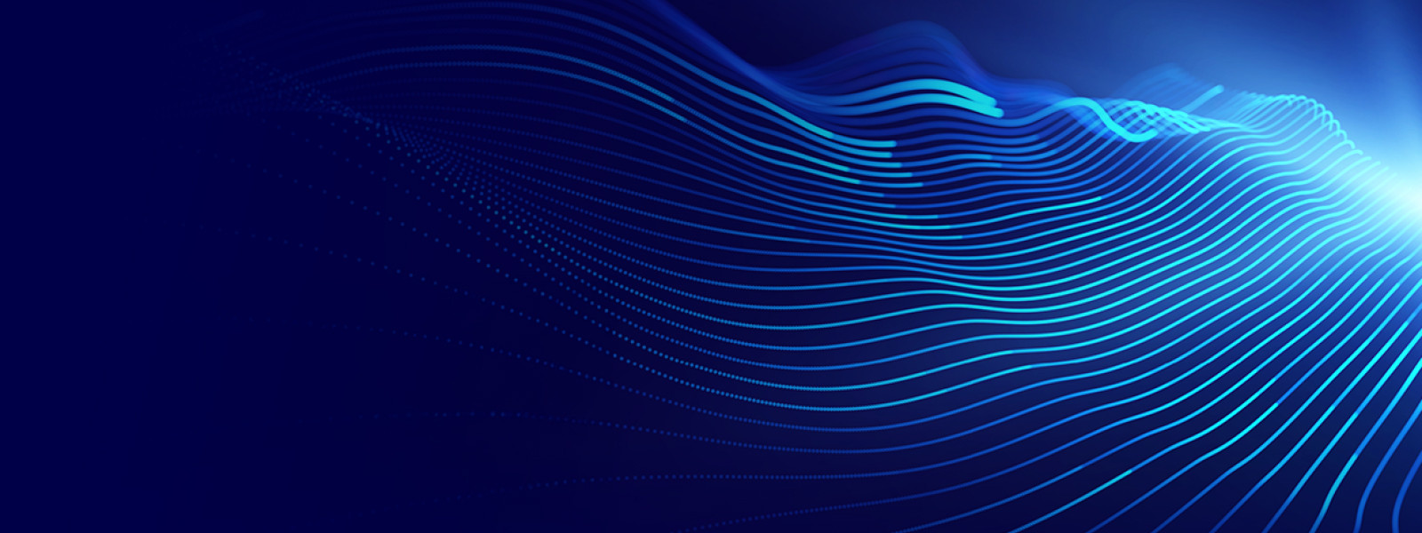 Abstract blue digital wave technology background