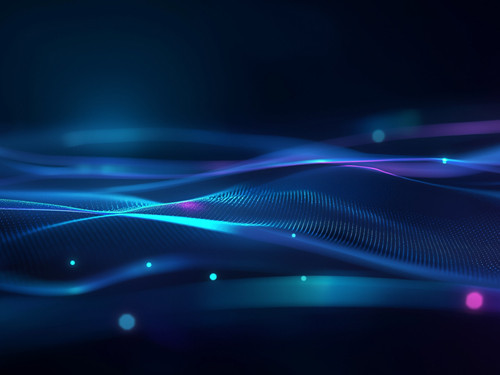 Abstract blue wave pattern
