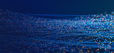 abstract blue mesh