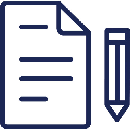 Un bloc-notes avec une checklist et un crayon 