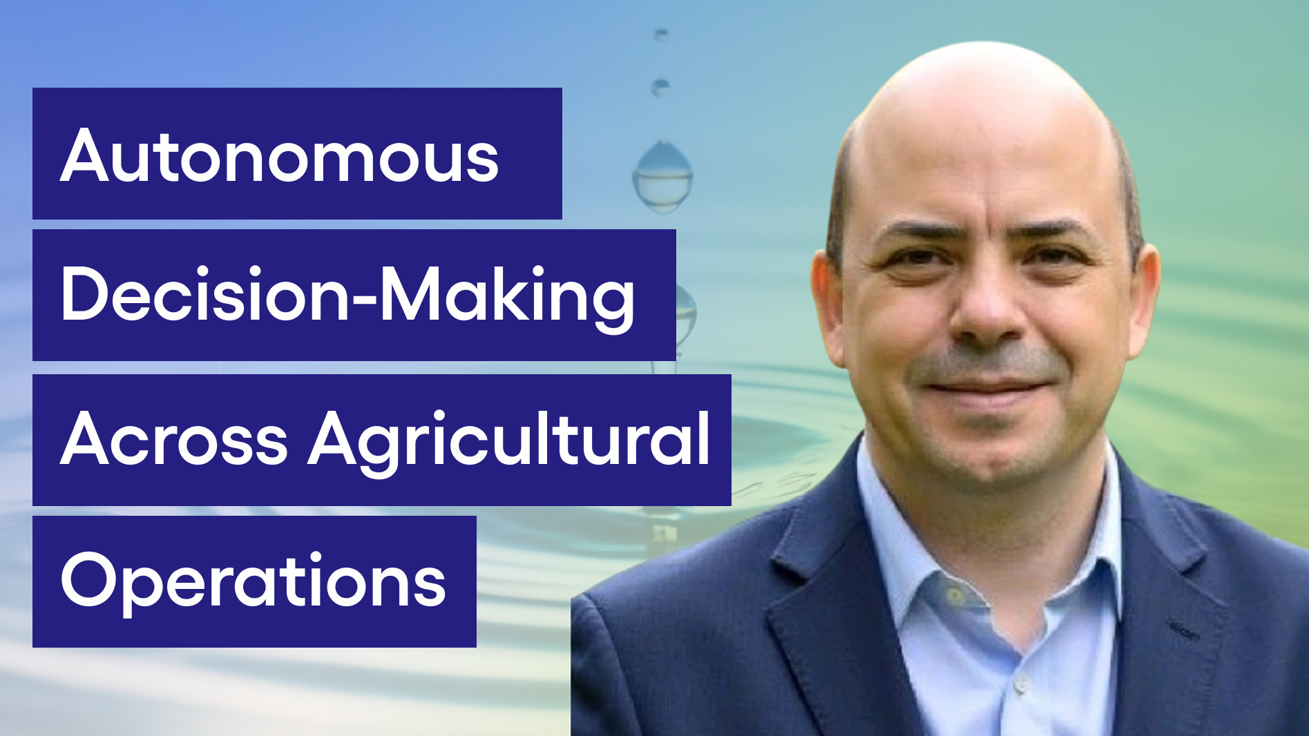 Bayer podcast with water droplet