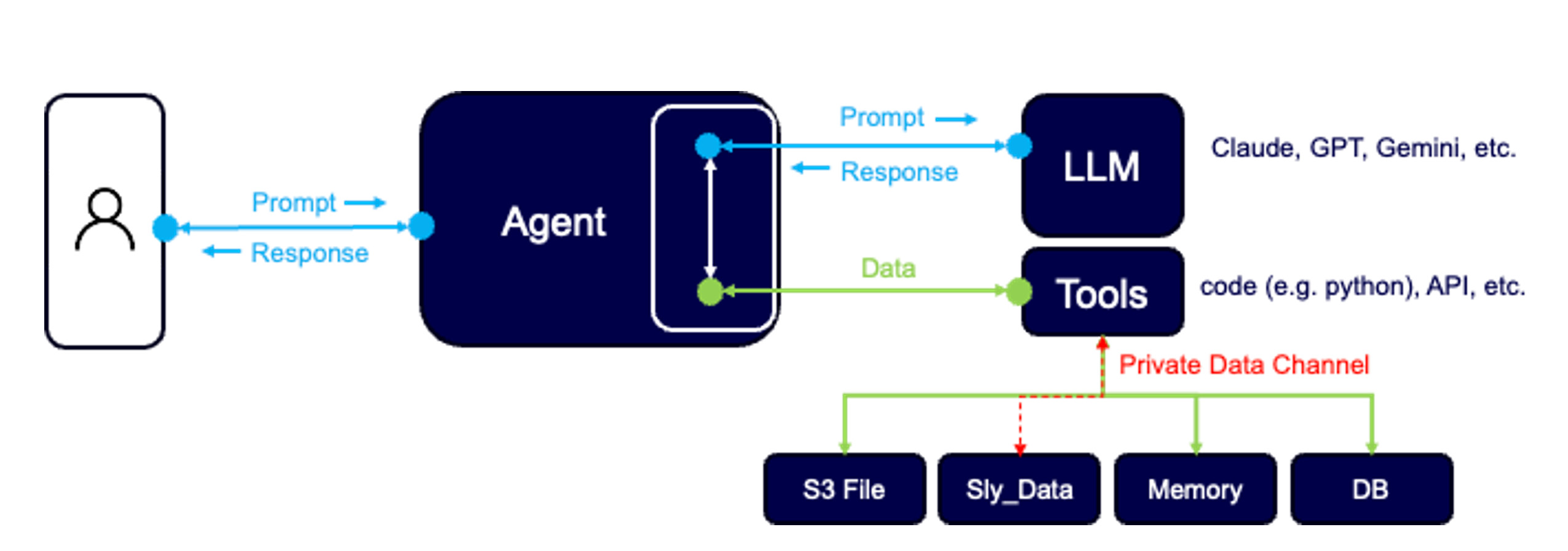 Diagram of a single agent system