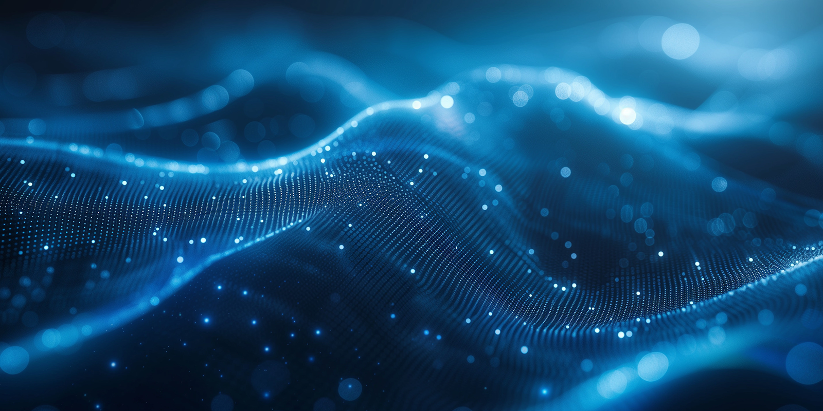 Abstract blue background with light streaks