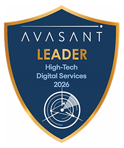 Avasant Leader High-Tech Digital services 2026 badge