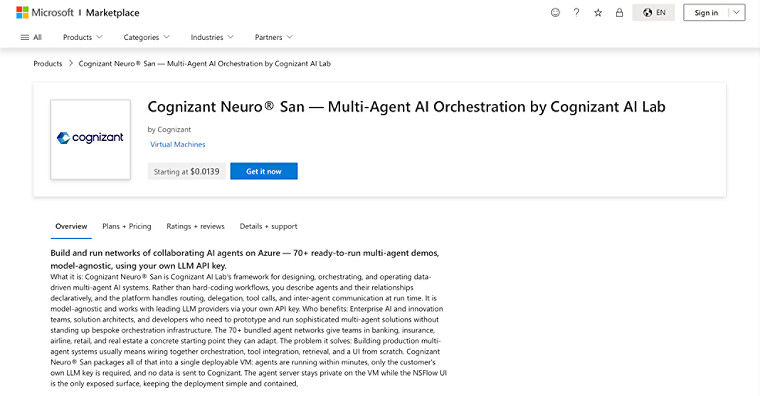 Azure marketplace