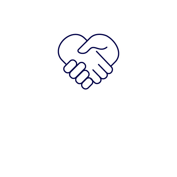 Hands in heart shape icon