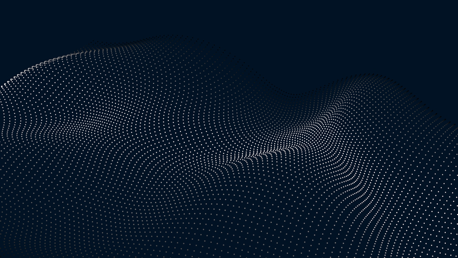 Abstract digital wave of particles. Futuristic point wave. Technology background vector. Vector illustration