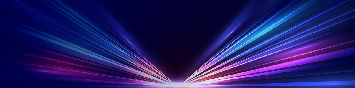 Abstract background showcasing dynamic light rays illuminating a colorful, blurred surface.