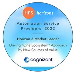 HFS Horizons OneEcosystem Horizon 3 innovator.  オートメーション・サービスプロバイダ 2022