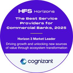 HFS Horizons The Best Service Providers for Commerical Banks 2025 badge
