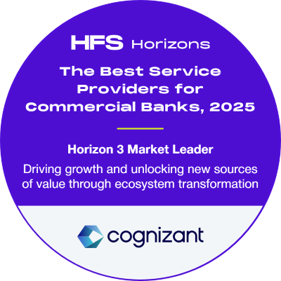 HFS Horizons Best Service Providers for Commercial Banks 2025 badge