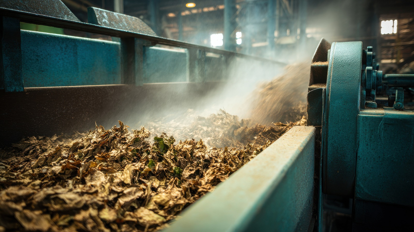 inside view of manufacturing unit of tobacco