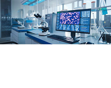 Science lab and desktop