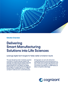 page de couverture de la brochure sur les solutions de smart manufacturing
