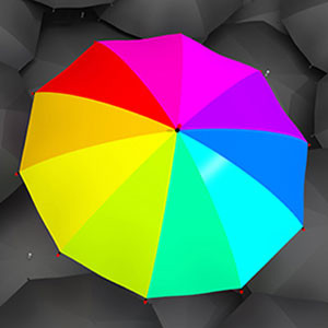 colorful umbrella 