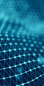 computersimuliertes Bild von Linien, die sich kreuzen
