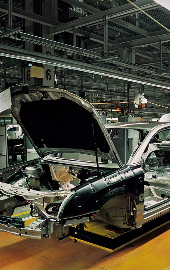 auto assembly line car construction