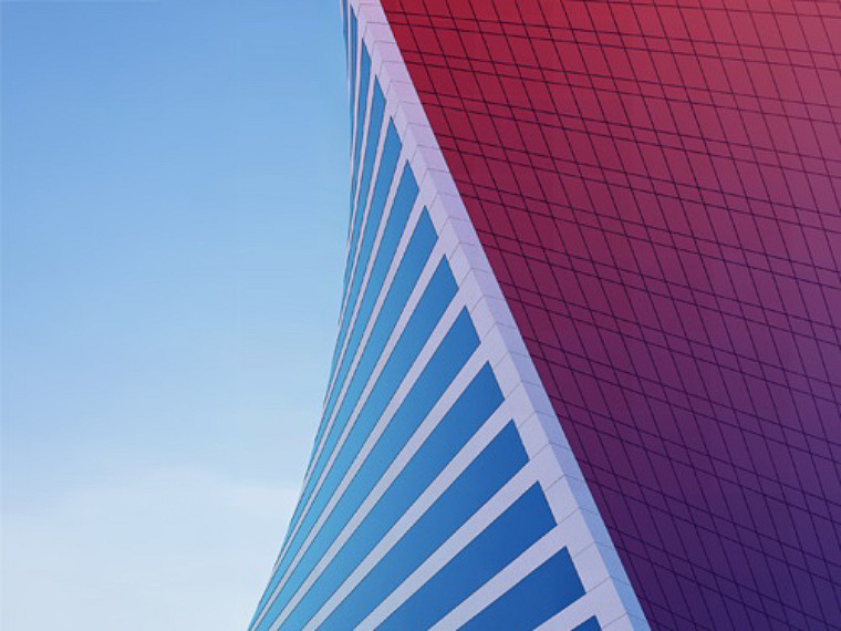 Side view of a building structure