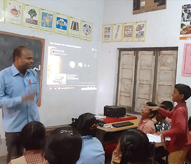 Teacher teaching for students