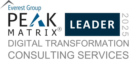 Everest Group Digital Transformation Consulting Services PEAK Matrix® Assessment 2025 badgs