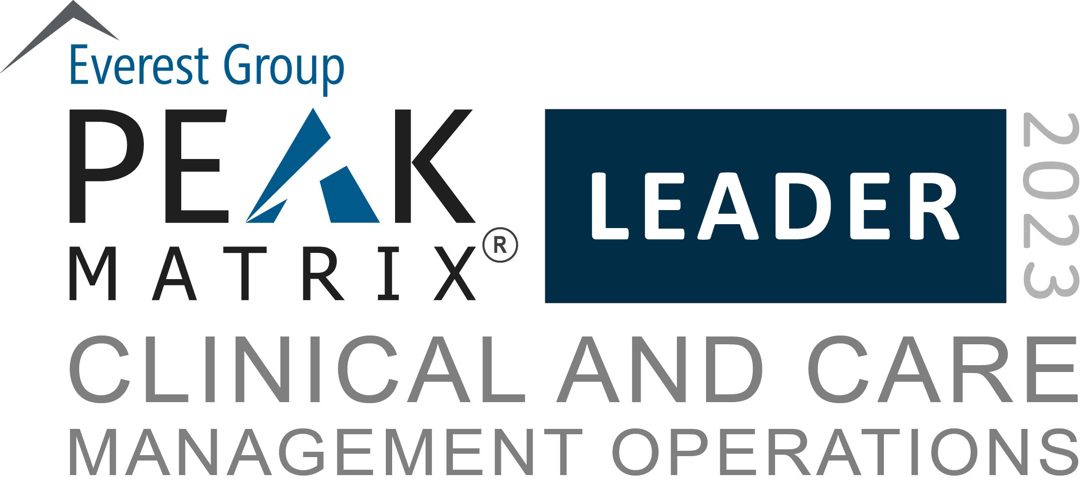 PEAK Matrix Badge for clinical and care management operations 2023
