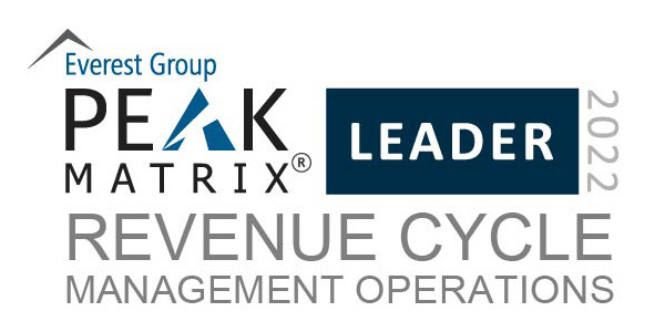 Everest group peak matrix badge, revenue cycle management operations, 2022