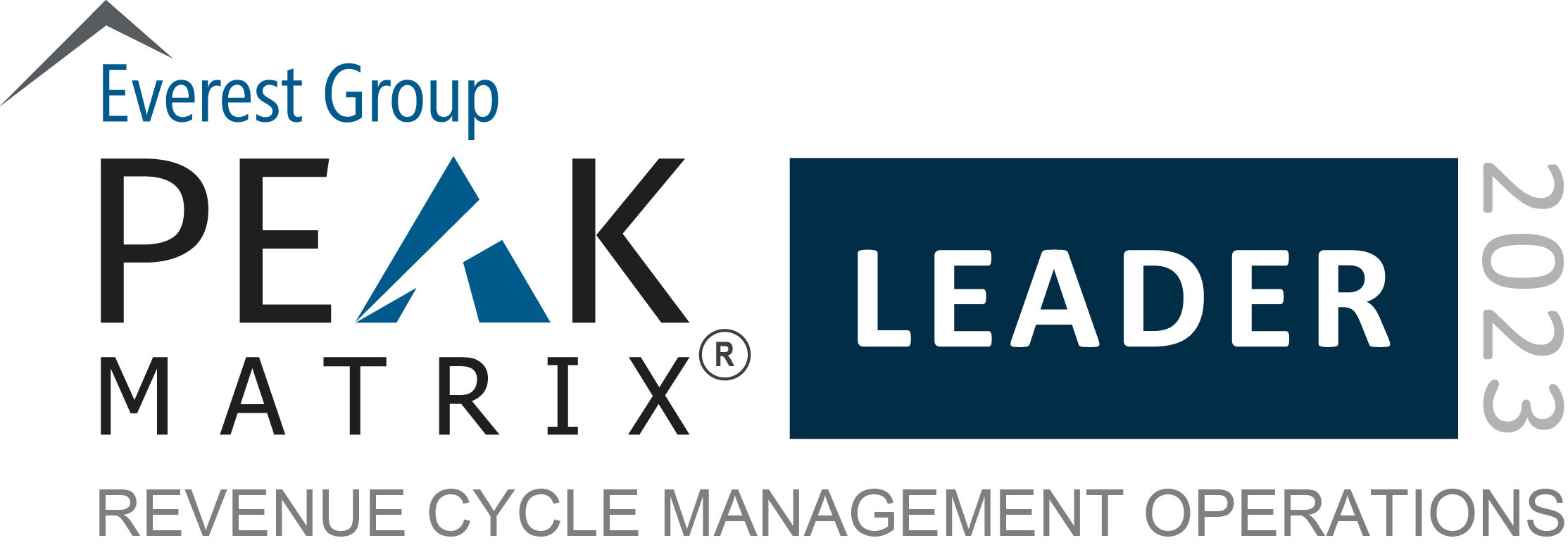 PEAK Matrix Badge for revenue cycle management 2023