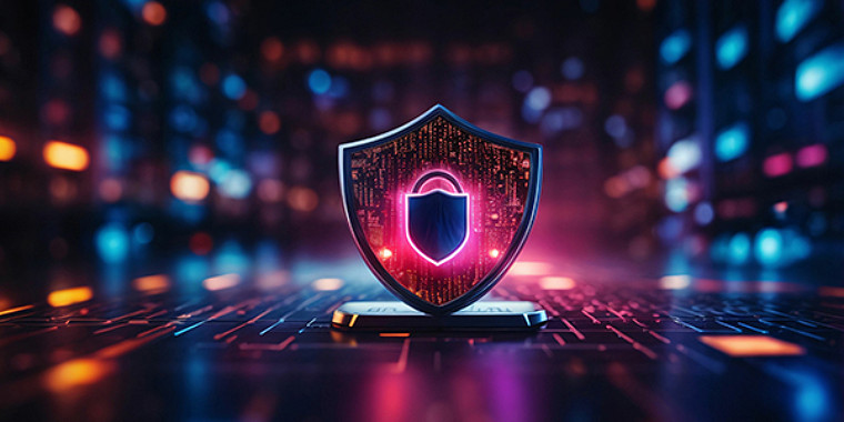 Abstract compliance shield icon