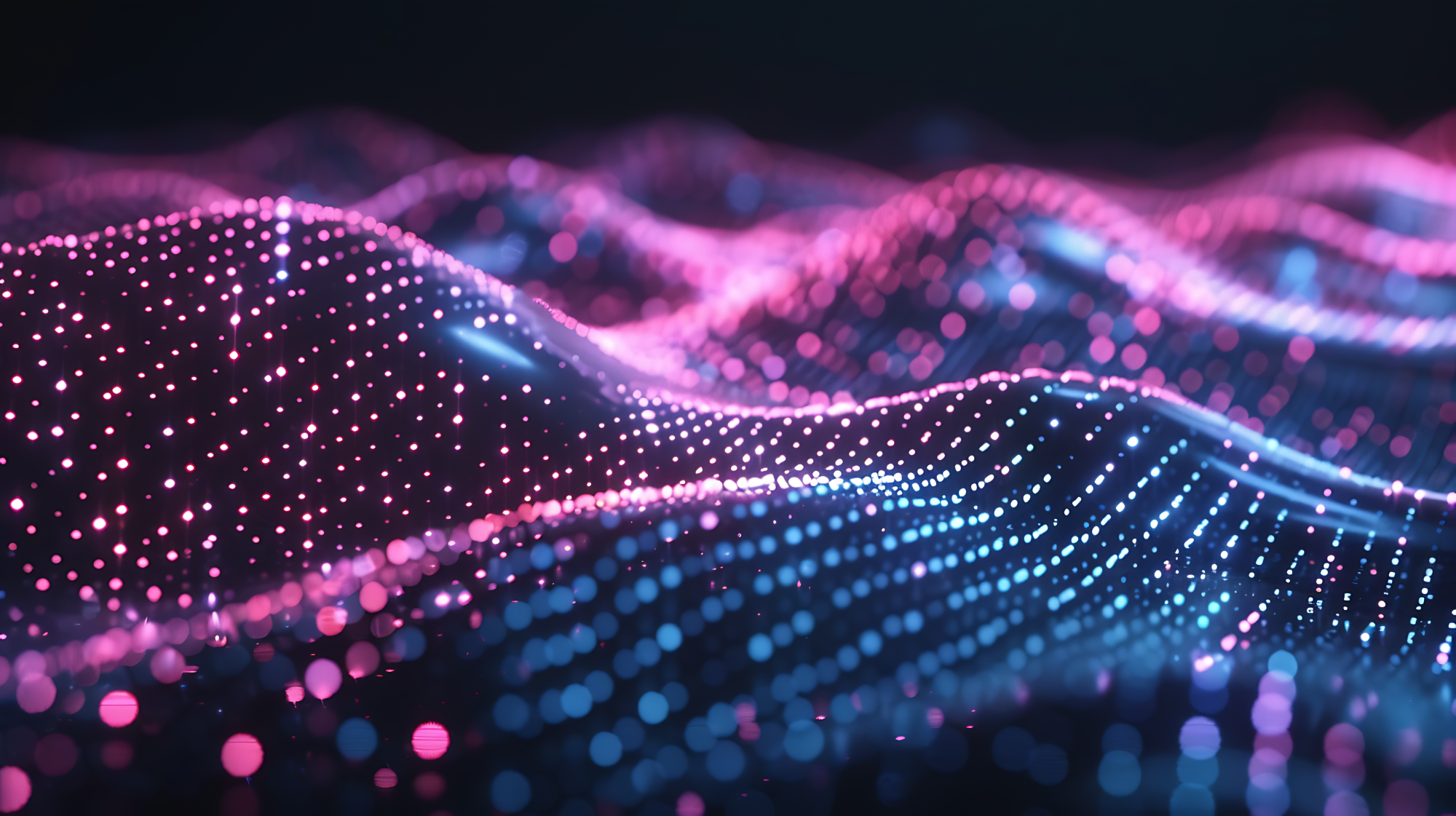 forme abstraite violette et bleue