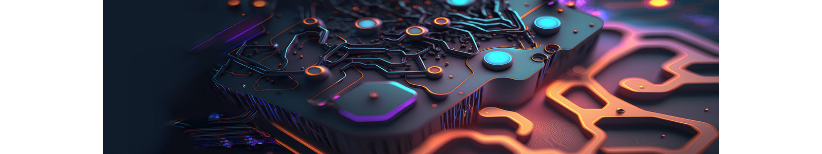 An electronic circuit with color connected nodes