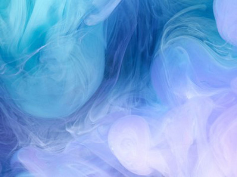 blue and purple smoke
