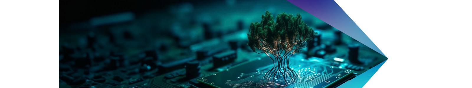A tree was created with the help of micro chip and wires
