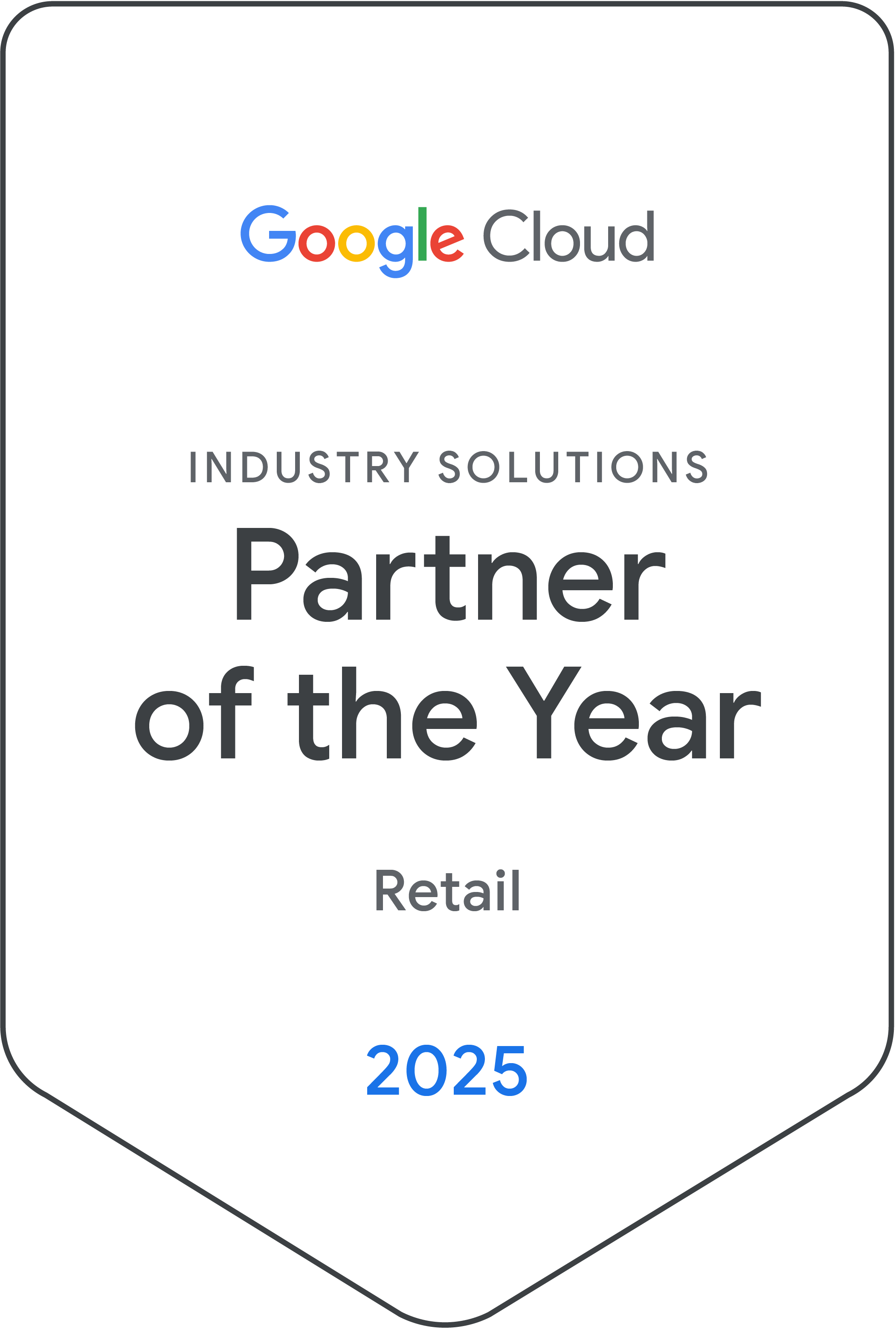 Badge which says Global Partner of the Year Breakthrough 2024