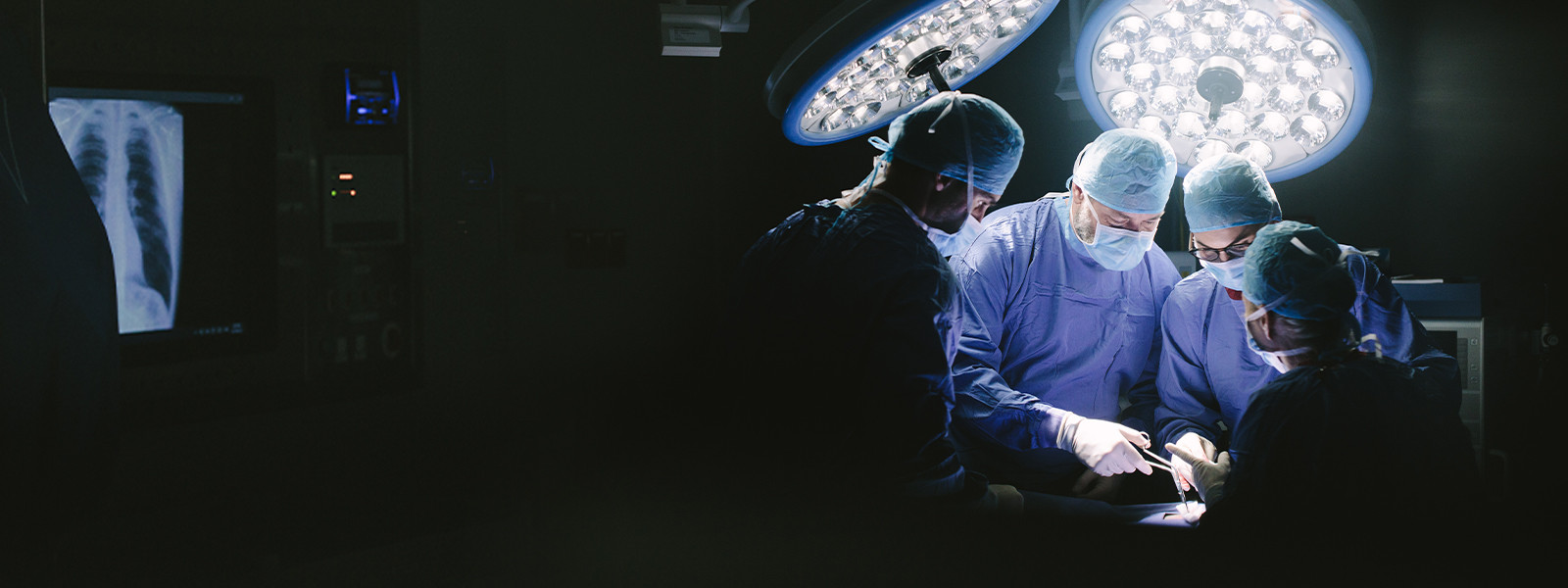 surgeons working in an OR
