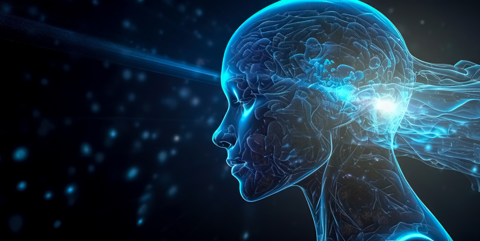 Gen AI human brain abstract