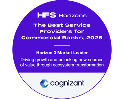 Cognizant has been rated a Horizon 3 Market Leader by HFS Research in its report “The Best Service Providers for Commercial Banks” Badge