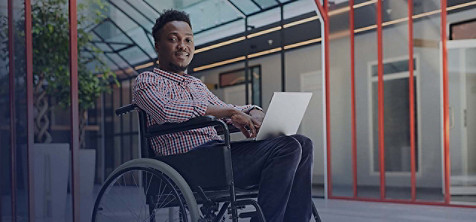 man on wheelchair