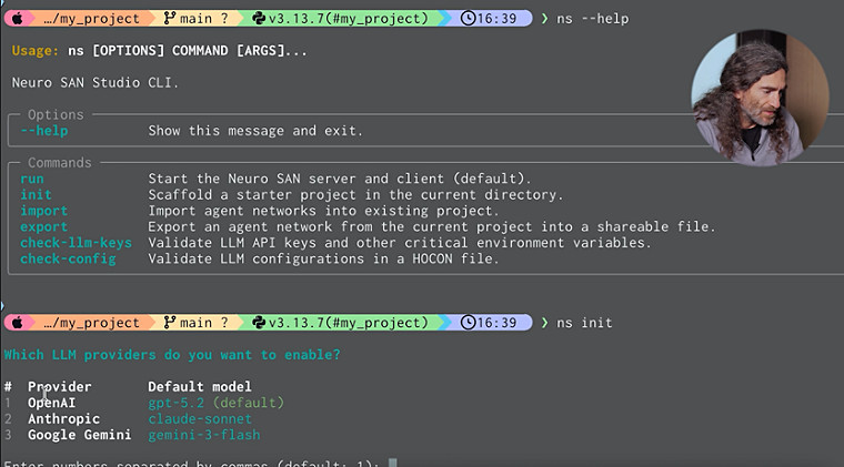 Code on screen